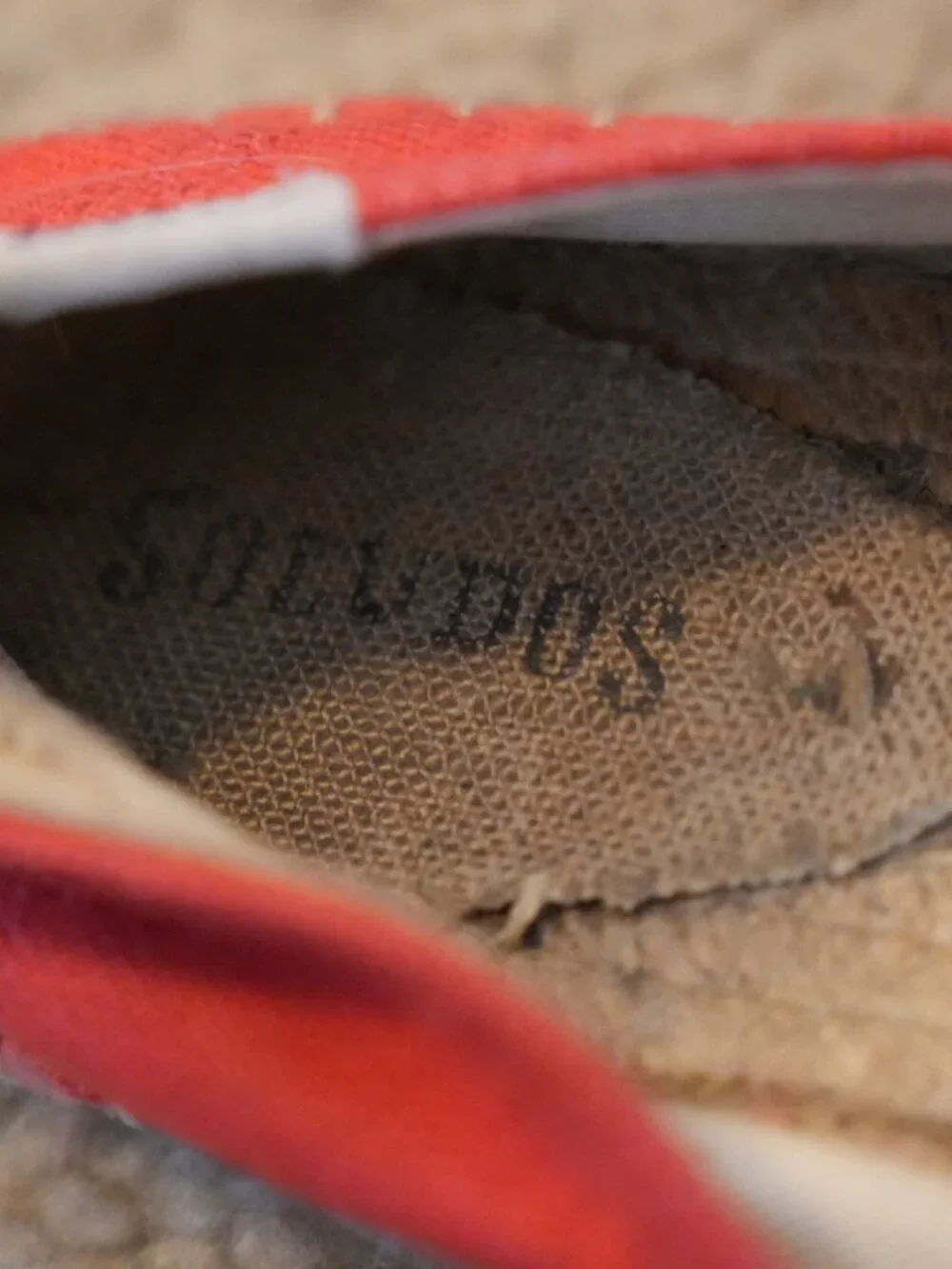 Soludos Red Canvas Lemon Embroidered Smoking Slipper Espadrilles Size 10